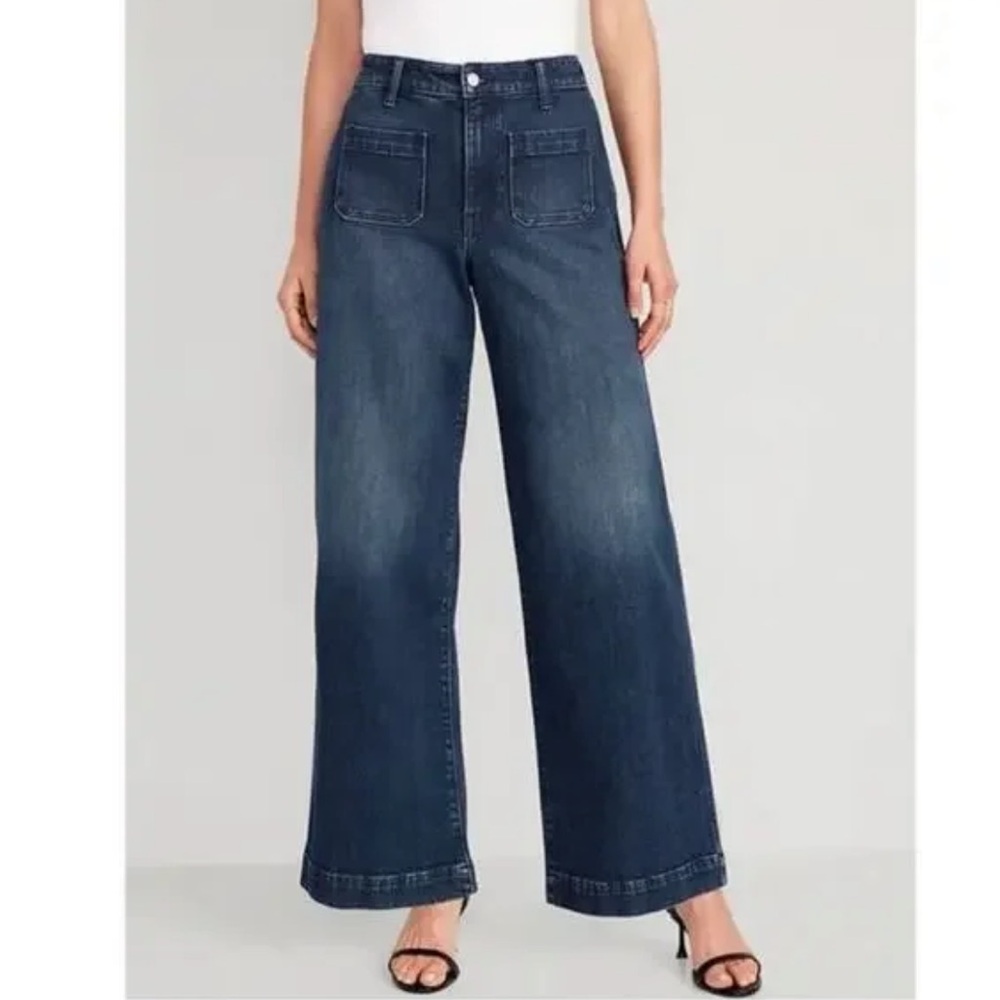 High Rise Wide Leg Jeans
